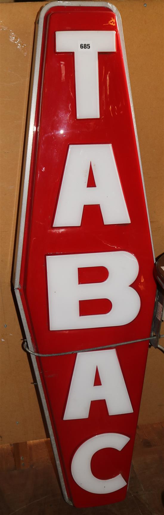 French Tabac sign